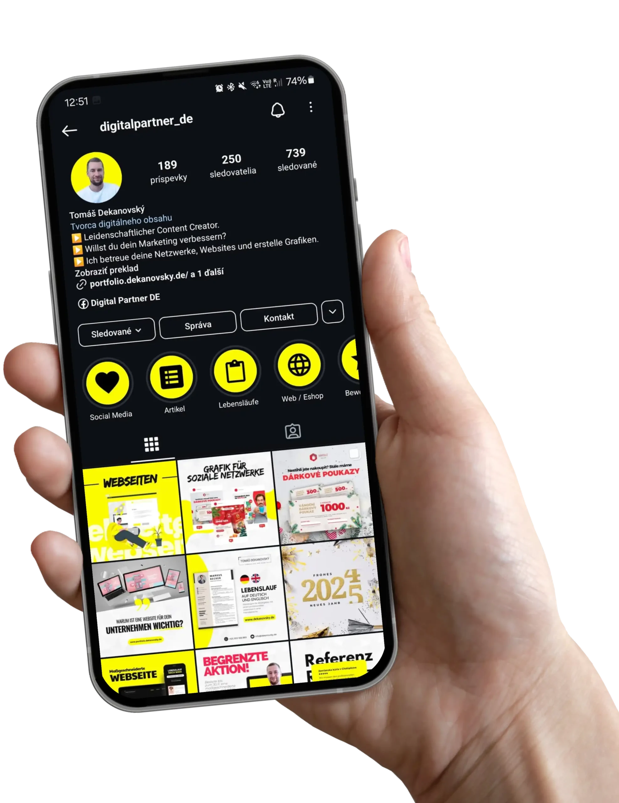 Webseitenerstellung, Grafik, soziale Netzwerke