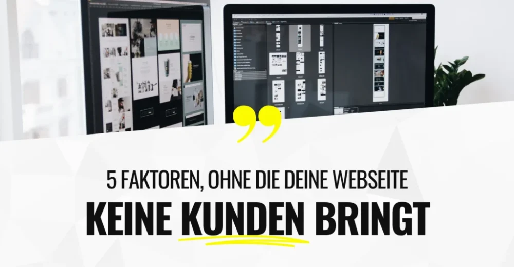Kunden über die Webseite gewinnen