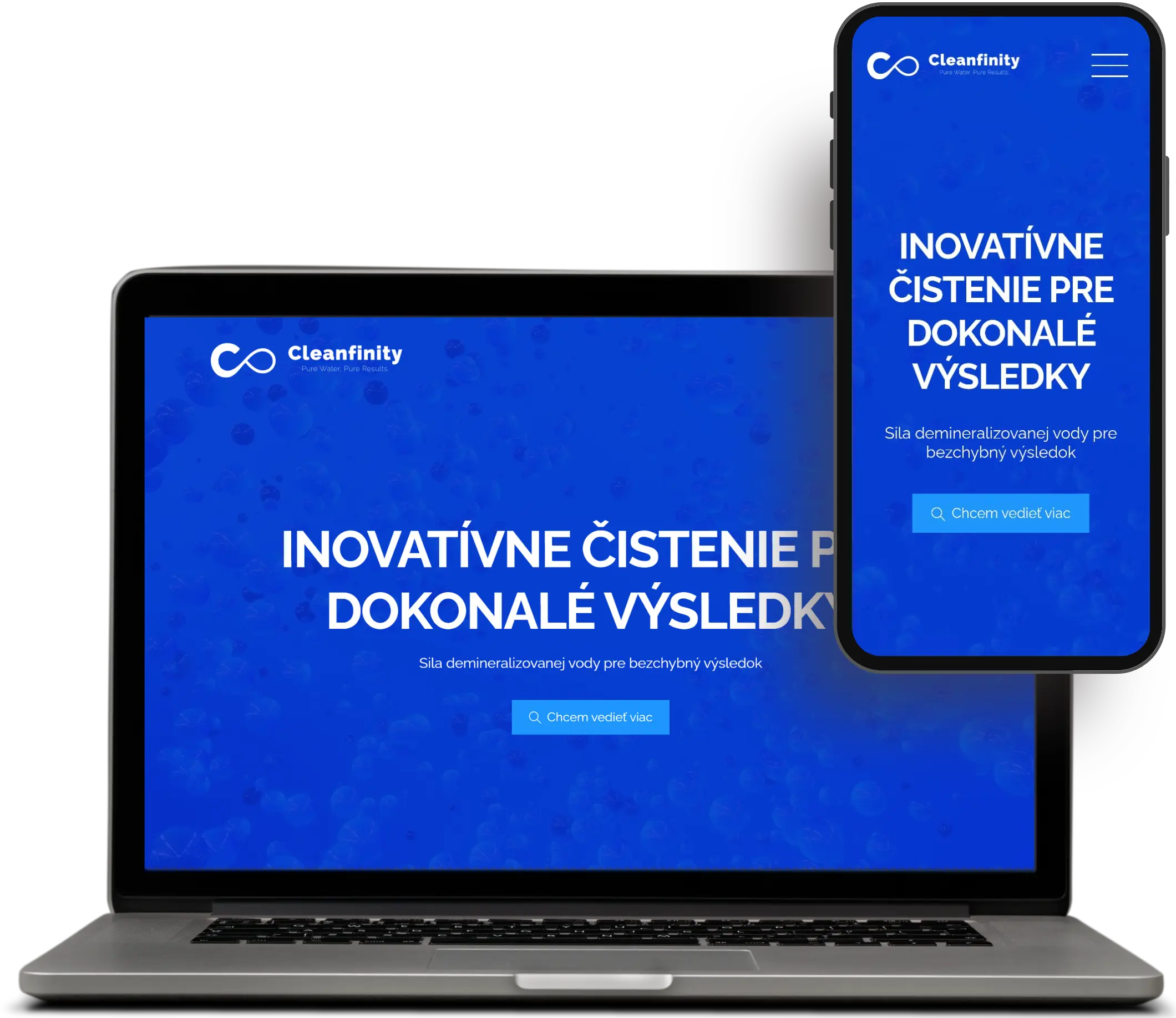 cleanfinity.sk Webseite nach Maß