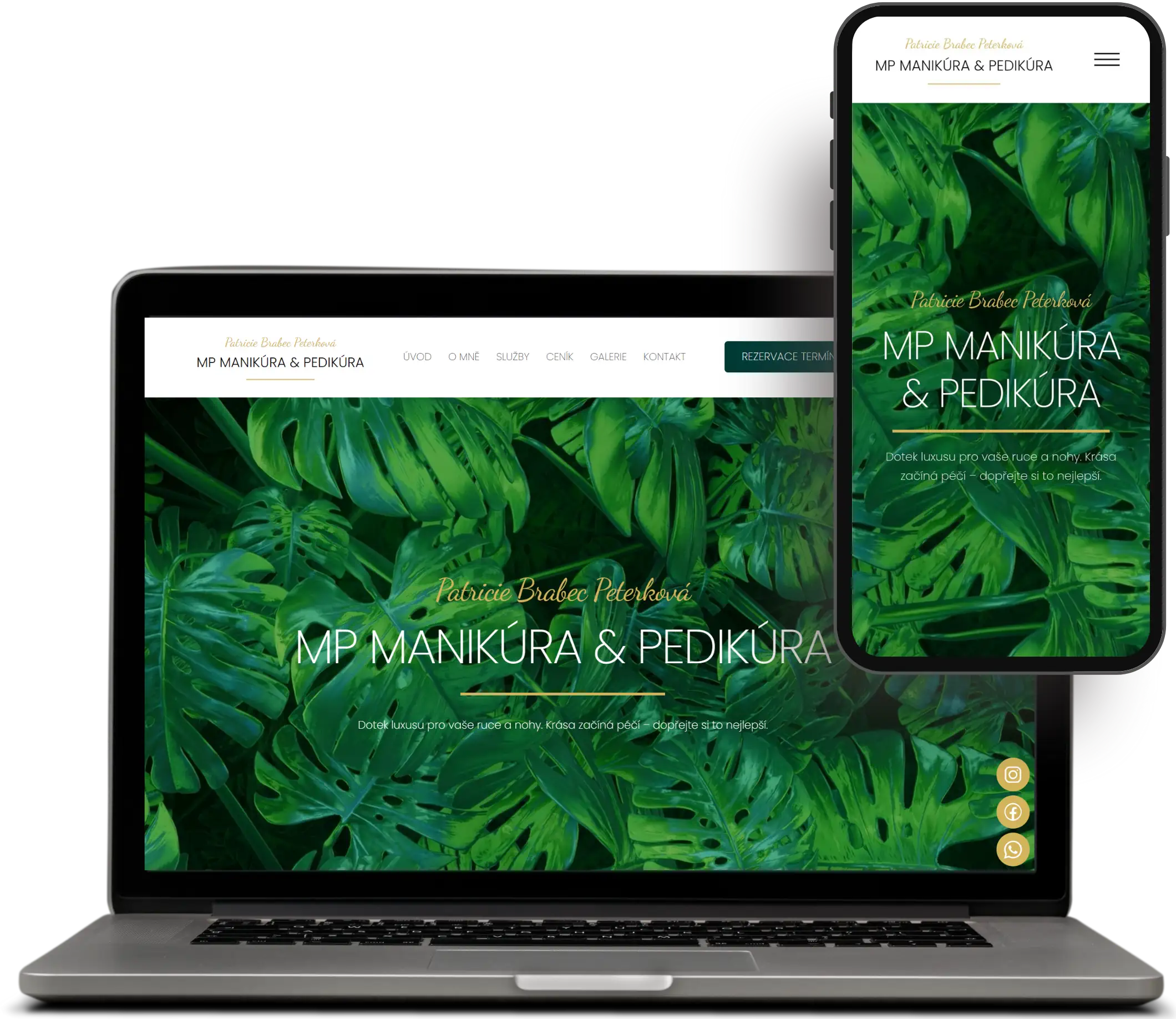 pedikuraradvanice.cz Webseite nach Maß