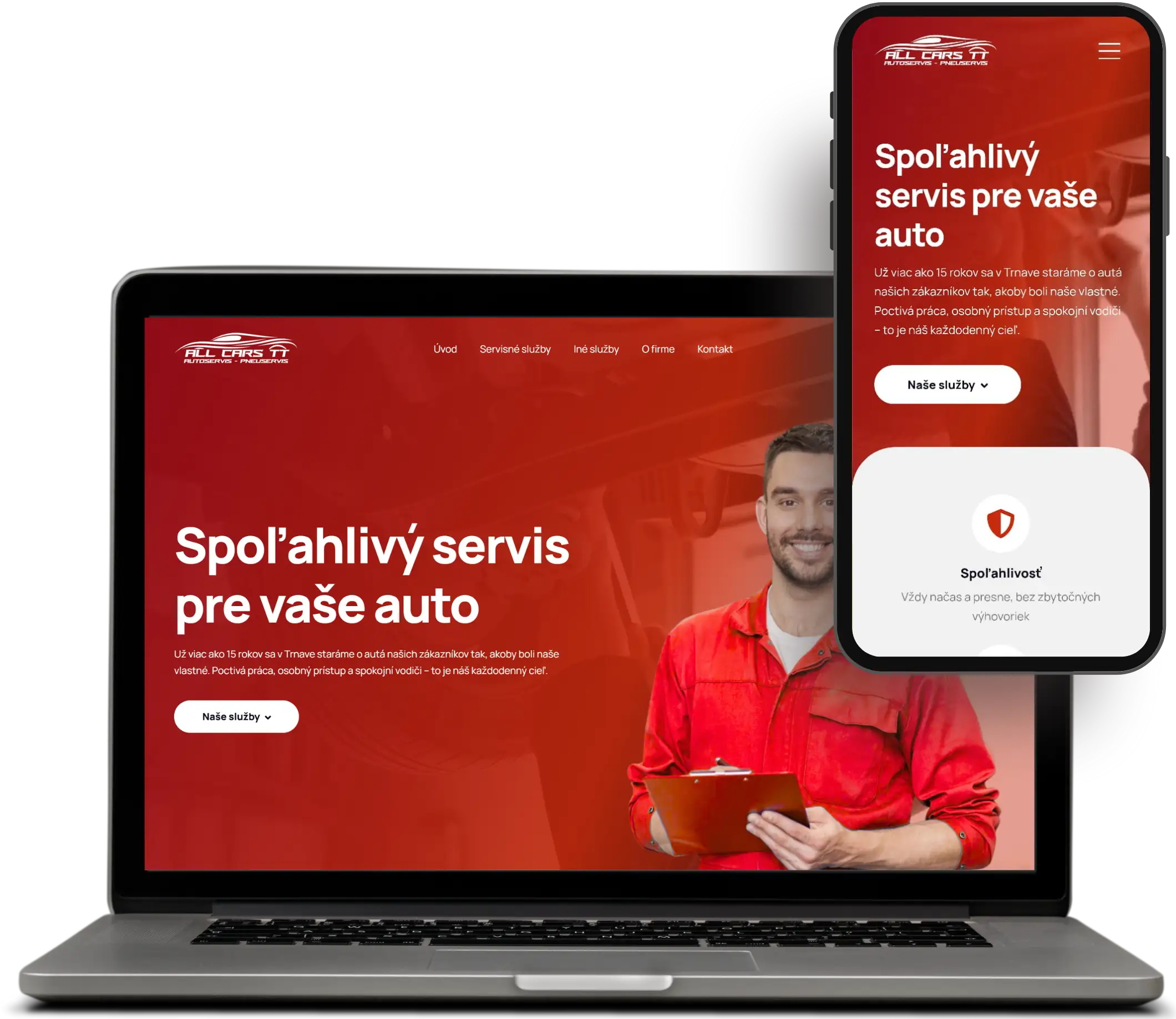 allcarstt.sk Webseite nach Maß