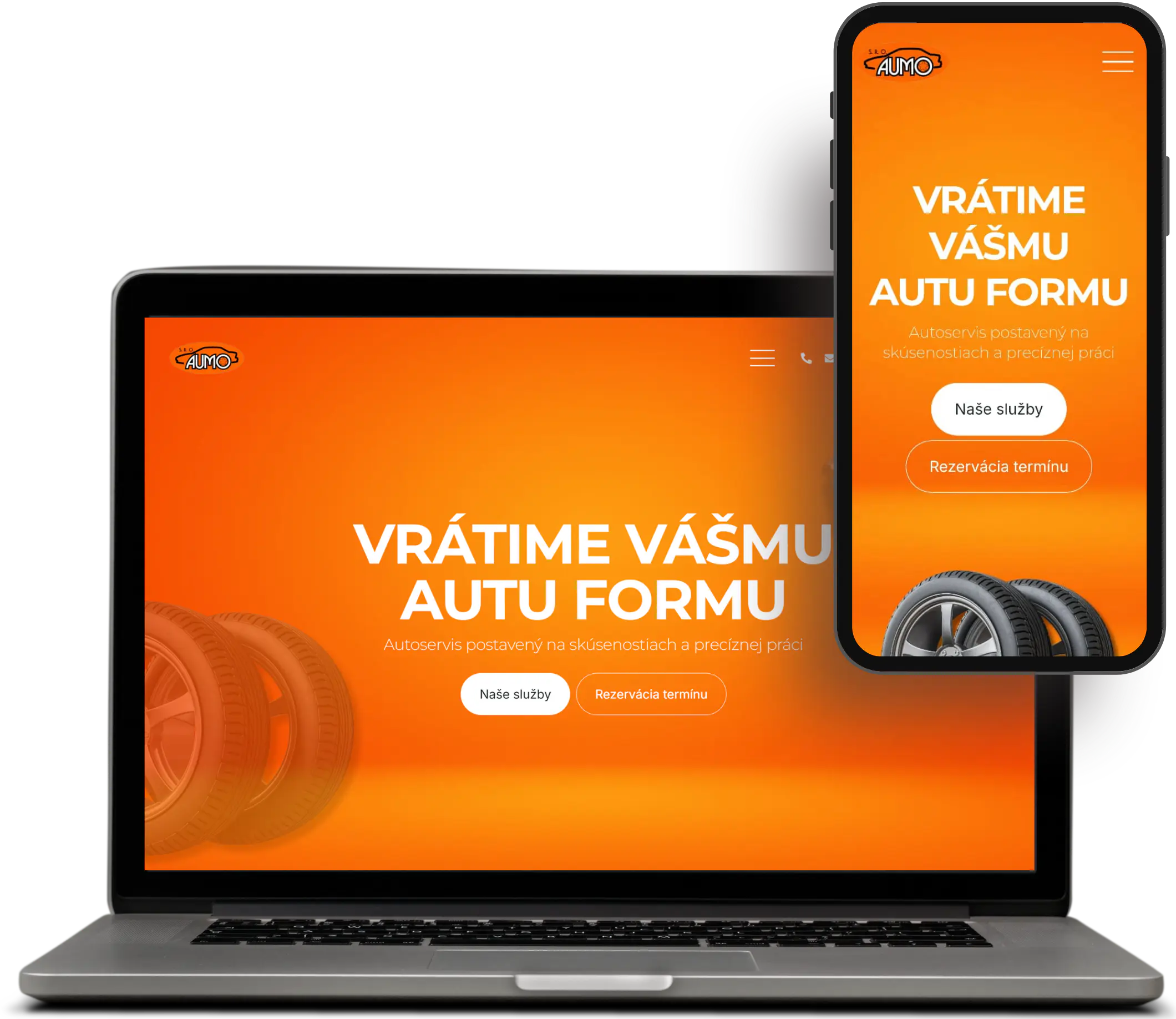 aumotv.sk Webseite nach Maß